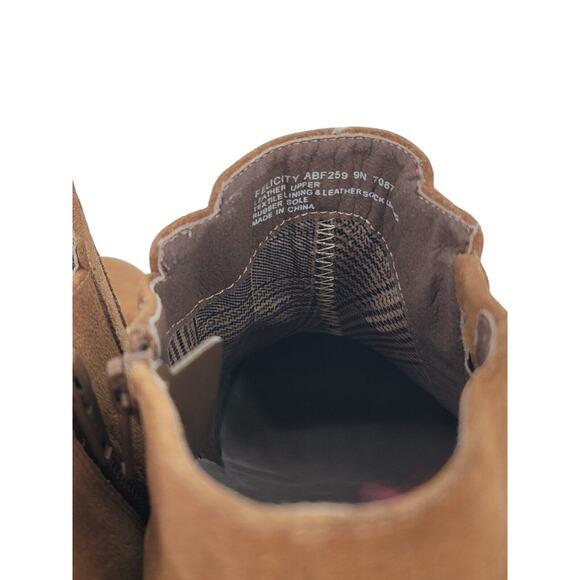 ABEO Felicity Brown Suede Ankle Booties Womens Size 9 N Orthotic Support Comfort - Picture 4 of 7